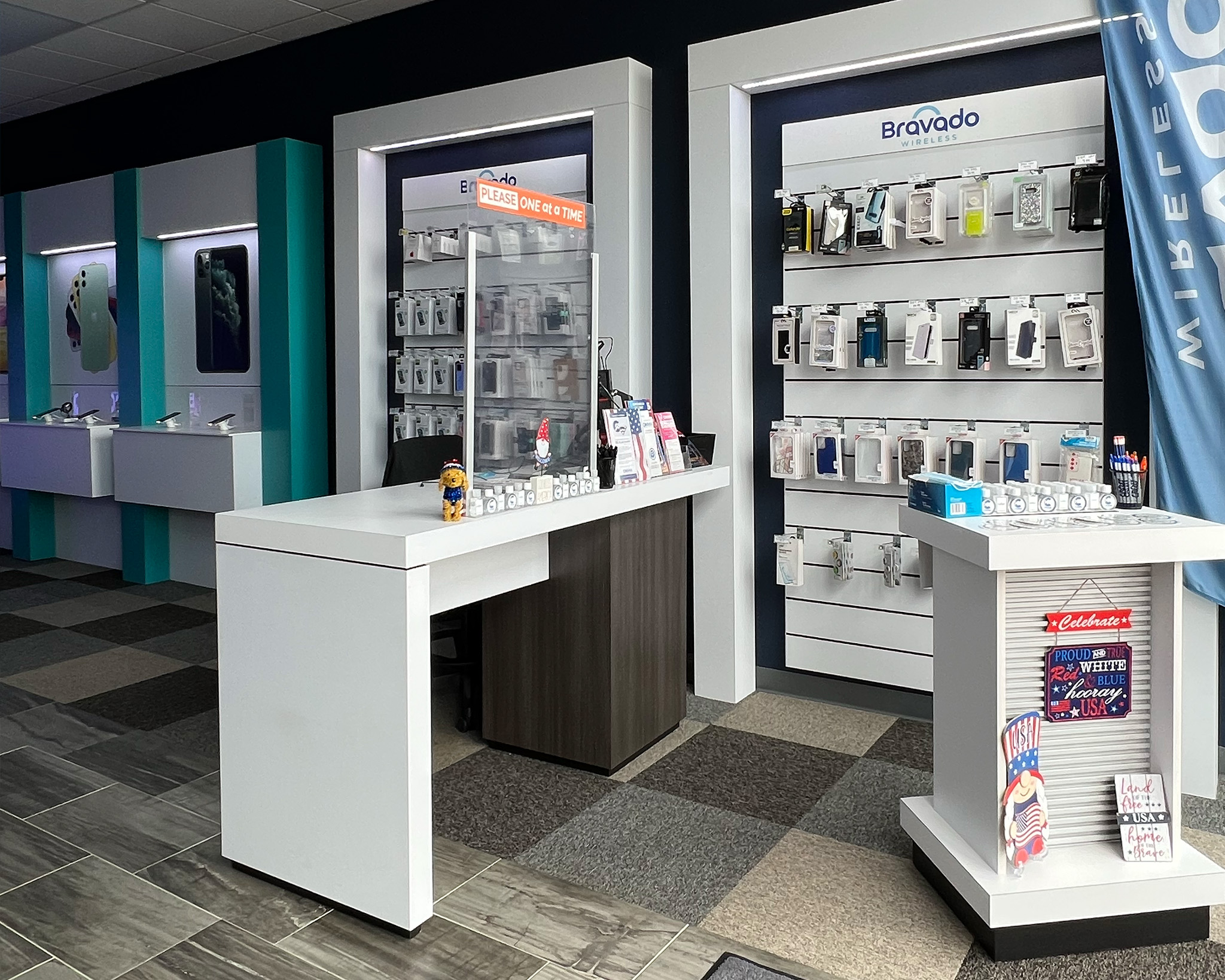 inside the Bravado store in Checotah